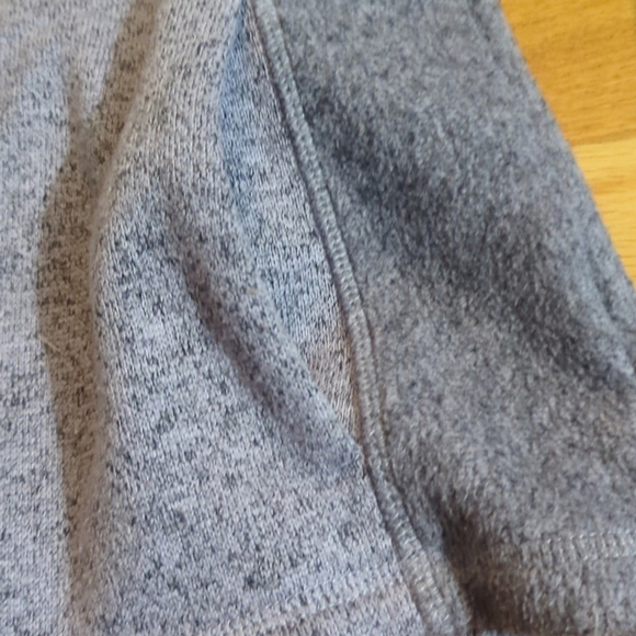 Bass Knit Fleece 1/4 Zip Sweatshirt Lavender Heather Small - Picture 3 of 9